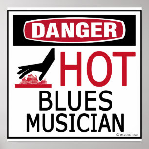 Affiche Hot Blues Musicien