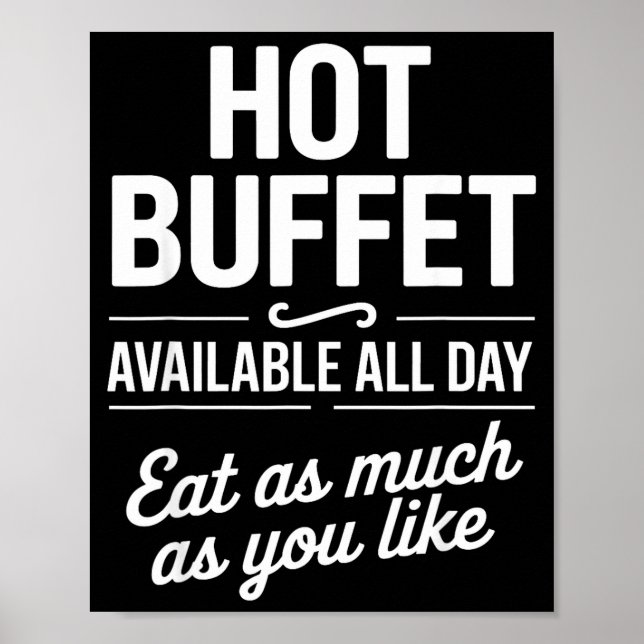 Affiche Hot Buffet Available All Day Eat As Much As You Li (Devant)
