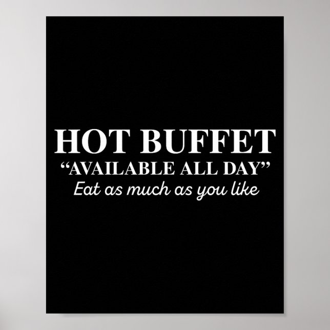 Affiche Hot Buffet Available All Day Eat As Much As You Li (Devant)