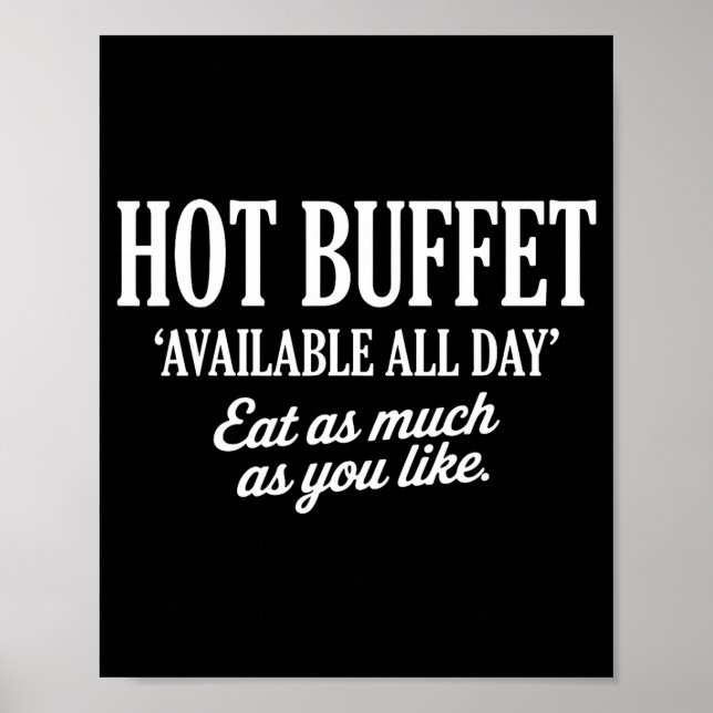 Affiche Hot Buffet Available All Day Eat As Much As You Li (Devant)