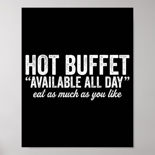Affiche Hot Buffet Available All Day Eat As Much As You Li (Devant)