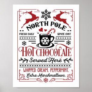 Affiche Hot Chocolate Party Station
