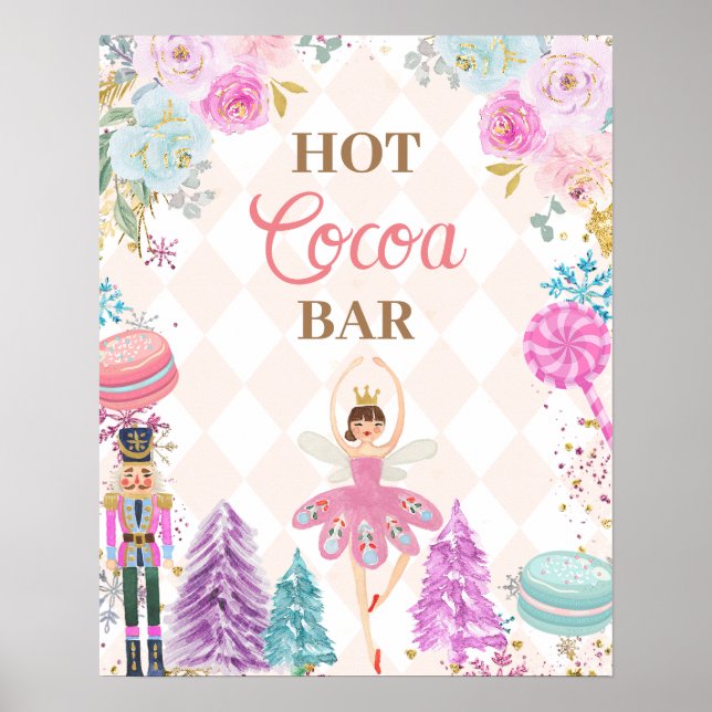 Affiche Hot Cocoa Bar Nutcracker Terre De Sucres Anniversa (Devant)