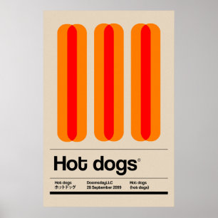 Affiche Hot Dogs