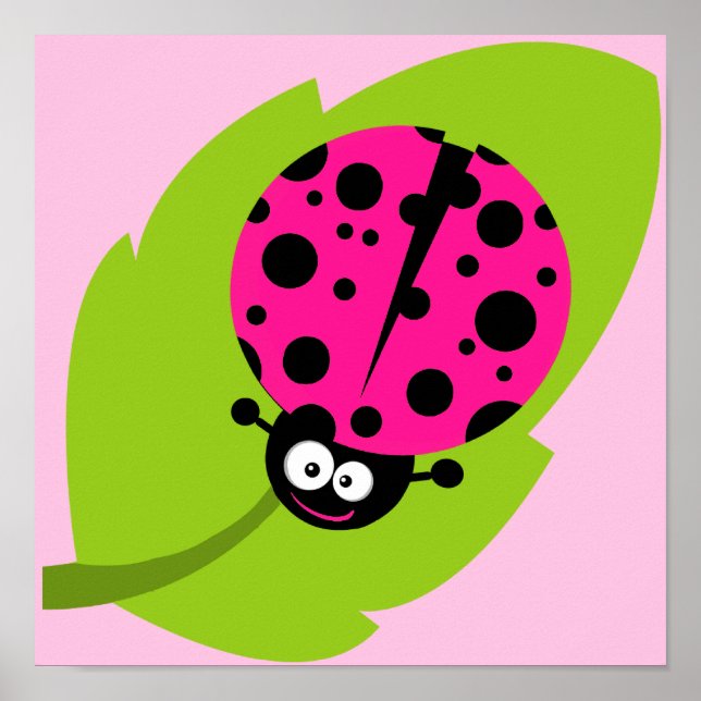 Affiche Hot Pink Ladybug (Devant)