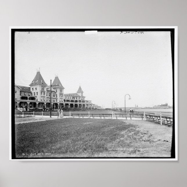 Affiche Hôtel à Brighton Beach, N.Y. c1901 (Devant)