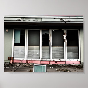 Affiche Hôtel Abandonné Espaces Perdus Débilité