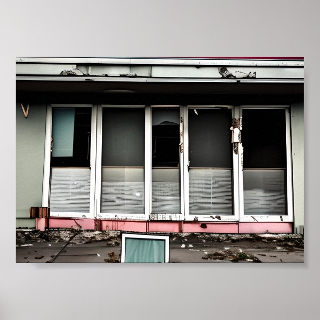 Affiche Hôtel Abandonné Espaces Perdus Débilité (Devant)