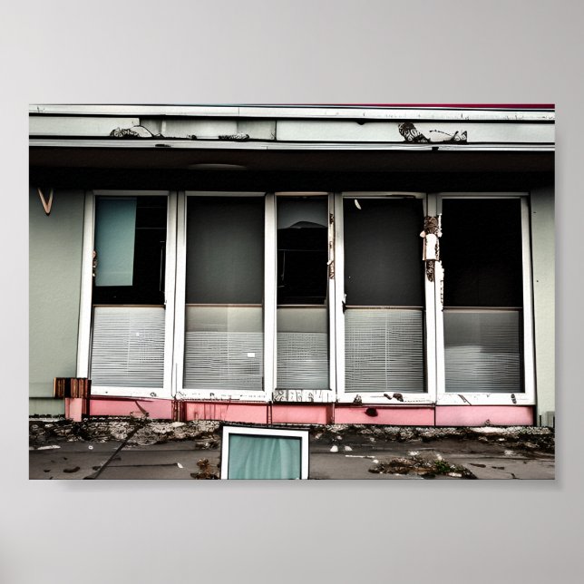 Affiche Hôtel Abandonné Espaces Perdus Débilité (Devant)