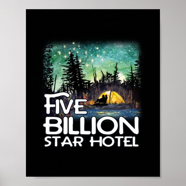 Affiche Hôtel Camping Cinq Milliards D'Étoiles (Devant)