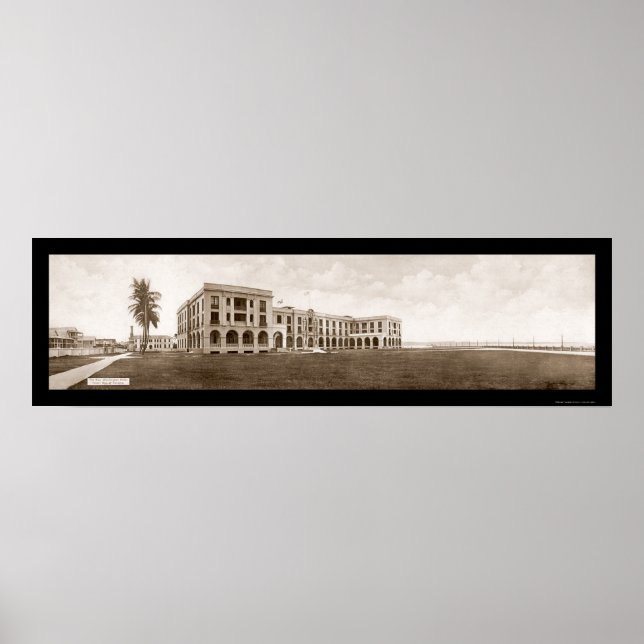 Affiche Hotel Colon Panama Photo 1913 (Devant)
