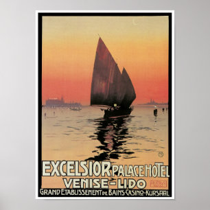 Affiche Hôtel de palais de laine de bois : Venise-Piscine