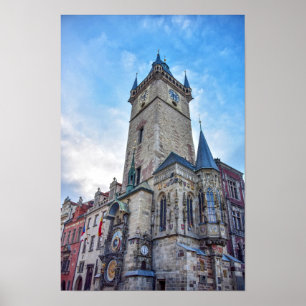 Affiche Hôtel de ville de la Vieille Ville, Prague, Républ