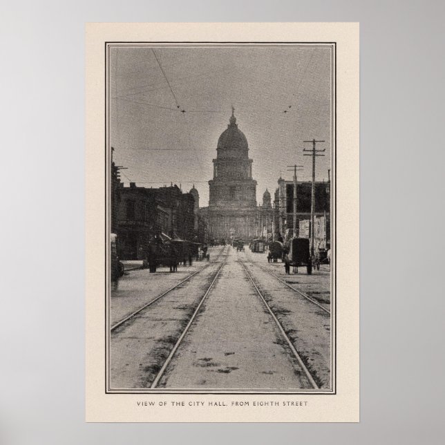 Affiche Hôtel de ville de San Francisco à partir de 8ème S (Devant)