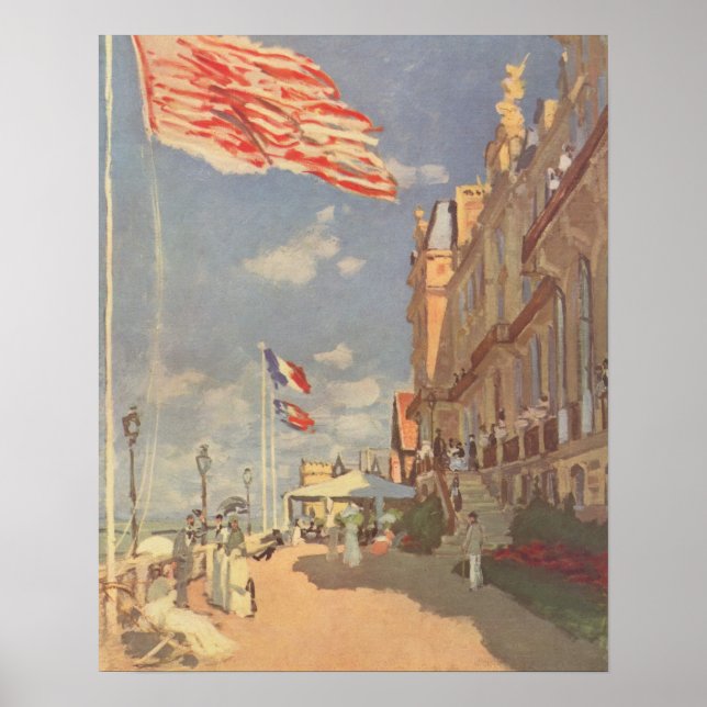 Affiche Hôtel Des Roches Noires À Trouville - Claude Mone (Devant)