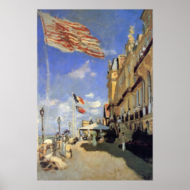 Affiche Hotel des Roches Noires, Trouville by Claude Monet (Devant)