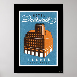 AFFICHE HOTEL DUBROVNIK