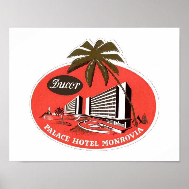 Affiche Hôtel Ducor Palace Monrovia (Devant)