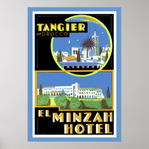 Affiche Hôtel El Minzah, Tanger