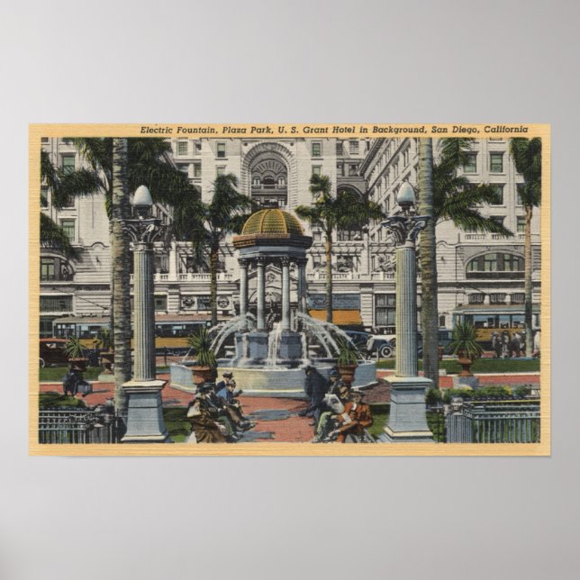 Affiche Hotel Grant, Plaza Park, Fountain View (Devant)