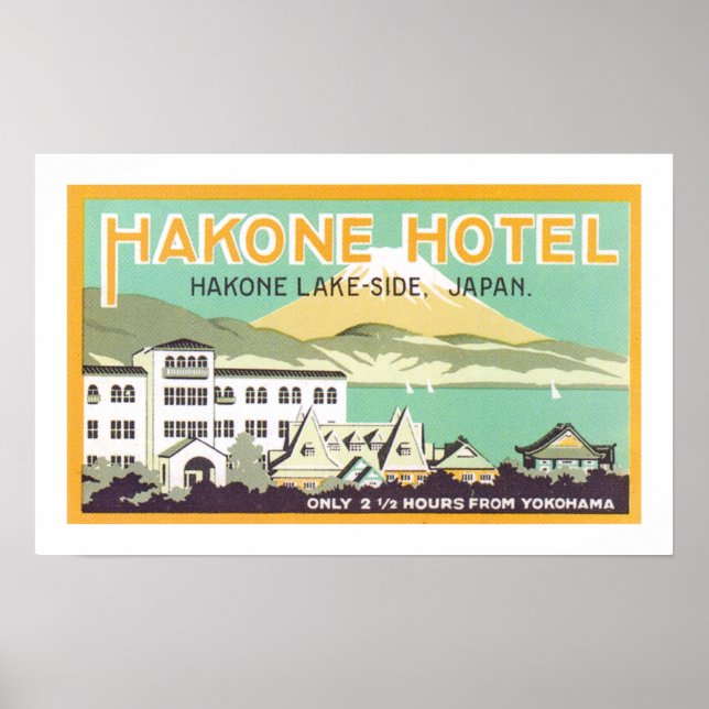 Affiche Hôtel Hakone (blanc) (Devant)