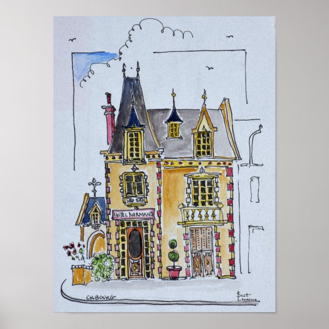 Affiche Hôtel Normandy | Cobourg, France (Devant)