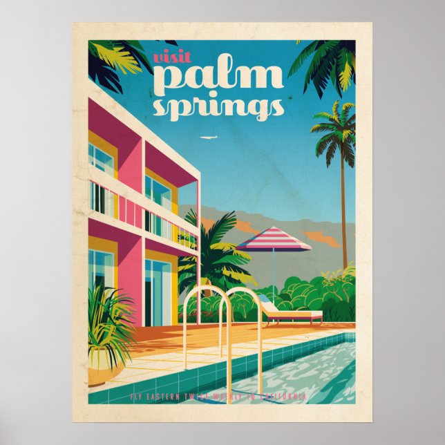 Affiche Hotel Retro Palm Springs (Devant)