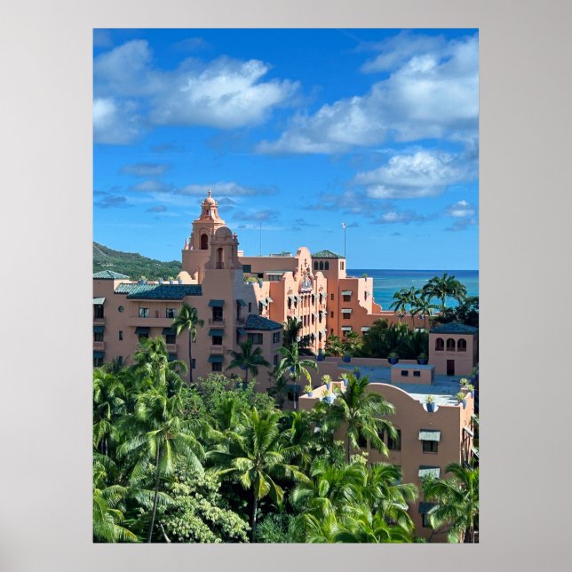Affiche Hôtel Royal Hawaii Waikiki (Devant)