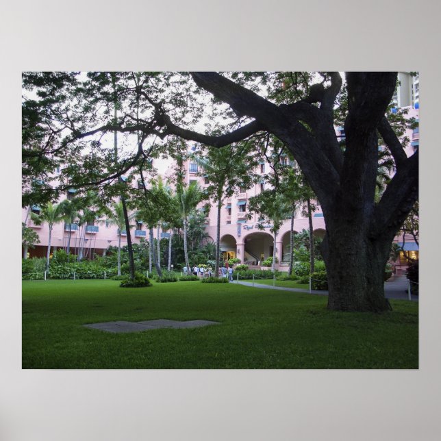 AFFICHE HÔTEL ROYAL HAWAIIAN ROSE (Devant)