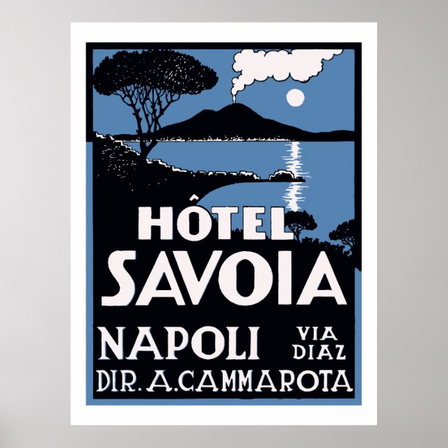 Affiche Hôtel Savoia (Napoli) (Devant)