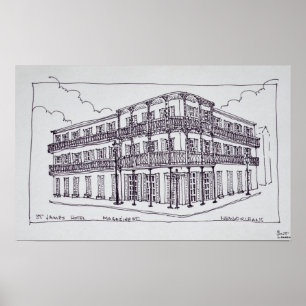 Affiche Hôtel St. James   Quartier français, Nouvelle-Orlé