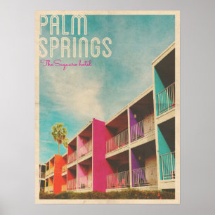 Affiche Hôtel vintage Palm Spring