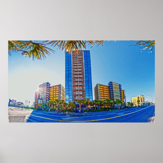 Affiche hôtels myrtle beach (Devant)