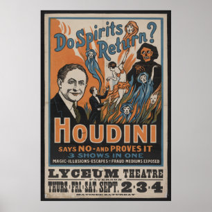 Affiche Houdini Spirits