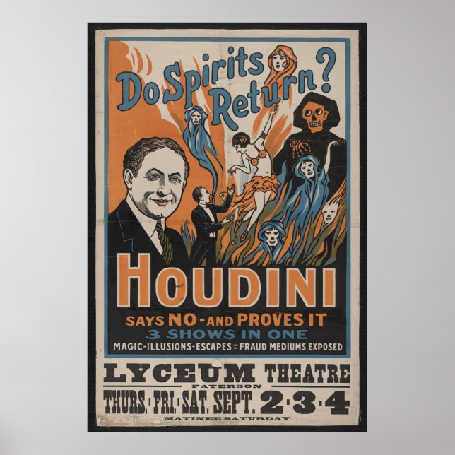 Affiche Houdini Spirits (Devant)