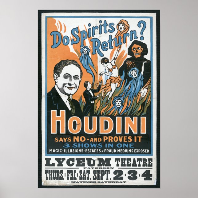 Affiche Houdini SPirits Retour Magie Afficher l'affiche (Devant)