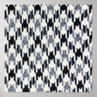 Houndstooth black and white pattern