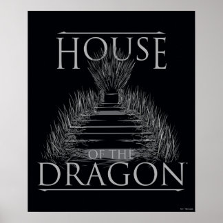 Affiche HOUSE of the Dragon | Iron Throne Graphic