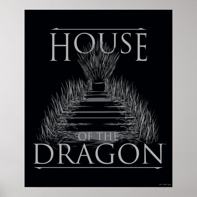 Affiche HOUSE of the Dragon | Iron Throne Graphic (Devant)