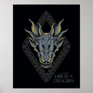 Affiche HOUSE of the Dragon   Skull Diamond Crest