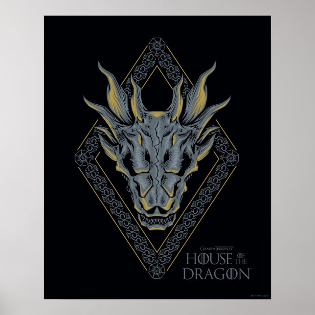 Affiche HOUSE of the Dragon | Skull Diamond Crest (Devant)