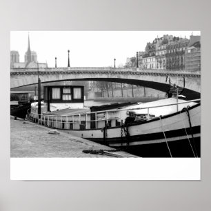 Affiche Houseboat on the Seine