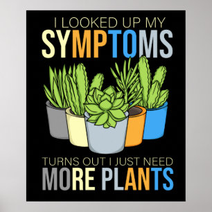 Affiche Houseplant Lover femmes jardinage fleuriste Plante