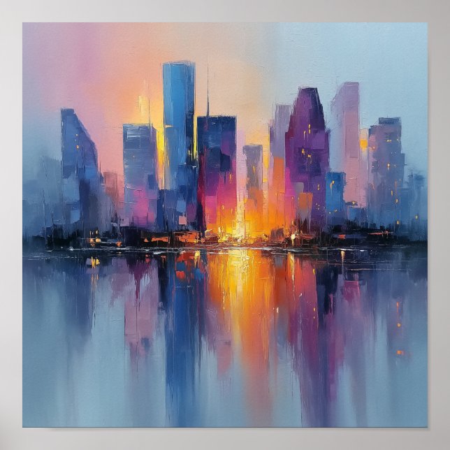 Affiche Houston Art contemporain Mur de ville (Devant)