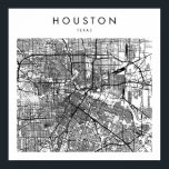 Affiche Houston Texas Minimal Modern Street Map<br><div class="desc">Houston Texas Minimal Modern Street Map</div>