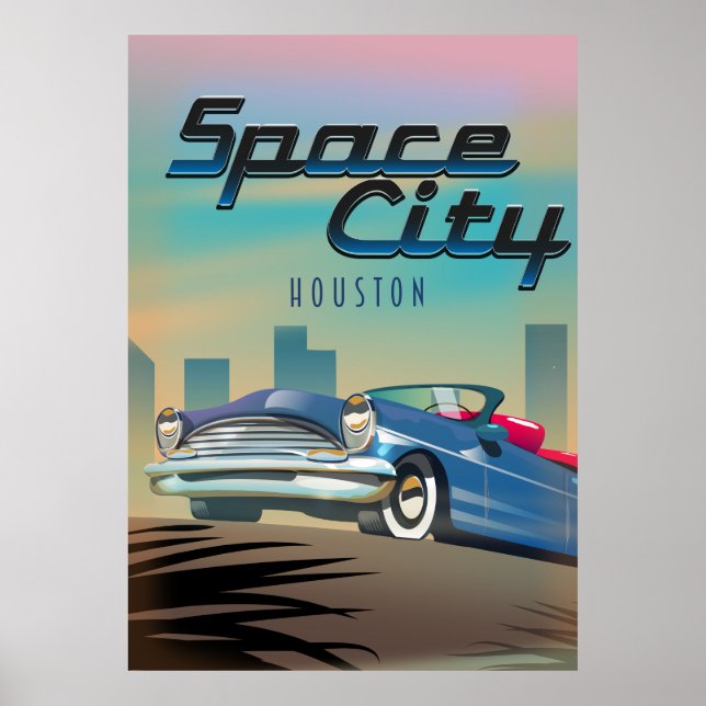 Affiche Houston, ville de l'espace (Devant)
