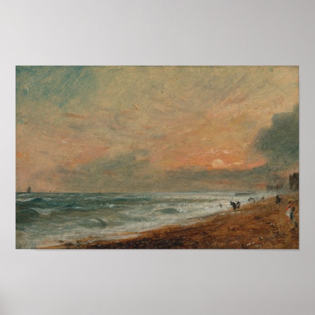 Affiche Hove Beach - John Constable (Devant)