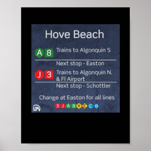 Affiche Hove Beach - Métro Liberty City - Sticker Gta Iv