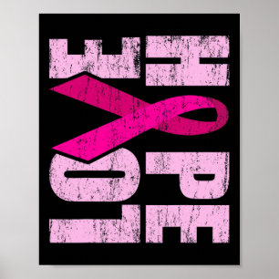 Affiche HOVE LOVE Sensibilisation au cancer du sein Journé