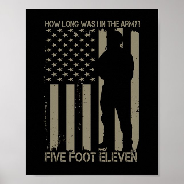 Affiche How Long Was I In the Army Five Foot Eleven (Devant)